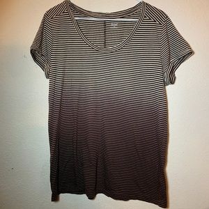 Brown Ombre Striped T-Shirt